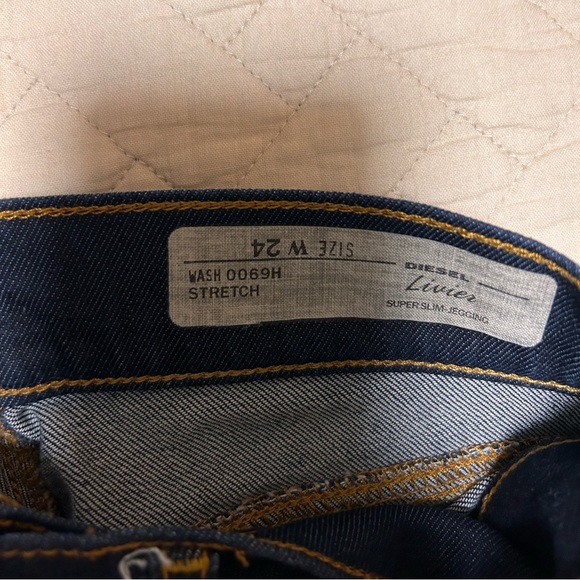 Diesel dark denim jeans size 24 skinny jeans - Picture 1 of 5
